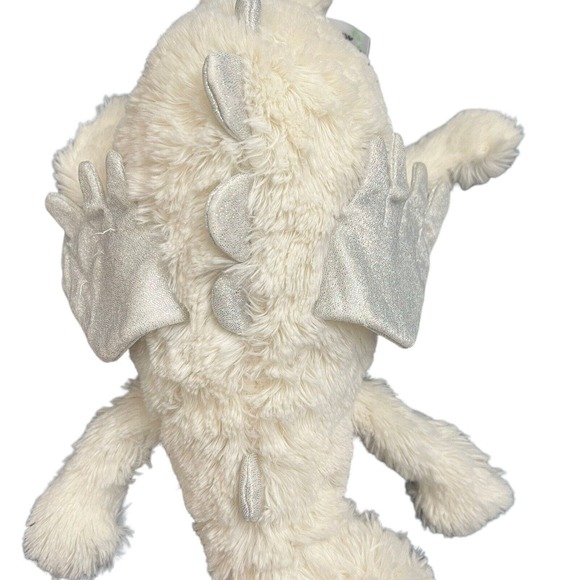 2001 The Bear Factory CLOUD The Dragon16”PlushBlue Eyes Sparkling Silver Wings - Picture 5 of 13
